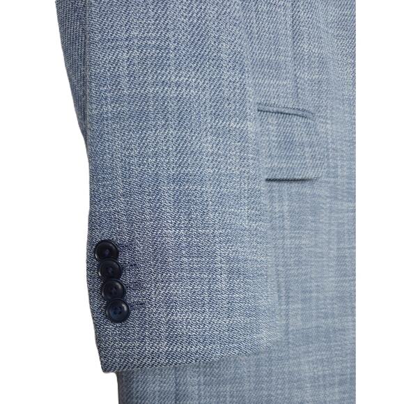 Tommy Hilfiger Mens Modern Fit Sport Coat Blazer 44L Denim Blue Flex Stretch NWT - Picture 5 of 7